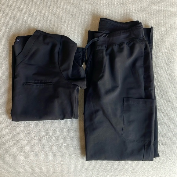 Mandala black scrub set size S - Picture 1 of 2